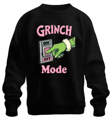 Zdjęcie produktu dla GRINCH Fashion Christmas Grumpy Funny Gift Christmas Humour Uni  Bluza Pullover, Czarny, XL