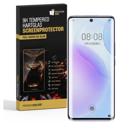 Produktbild von 2x 9H Hartglas für Huawei Nova 9 FULL CURVED Panzerfolie Displayschutz KLAR 3D Panzerglas Schutzglas Schutzfolie