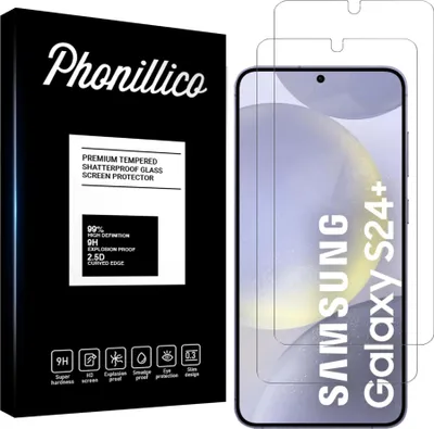 Image de Verre trempé pour Samsung Galaxy S24 PLUS [2 pièces] Film de protection d'écran anti-rayures verre résistant Phonillico®