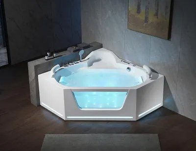 Produktbild von Eckbadewanne Wanne Whirlpool Spa Indoor Badewanne Whirlpool Wannen