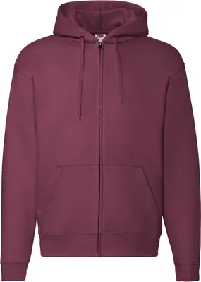 Produktbild von Kapuzenjacke für Herren - FOL HOODED SWEAT JACKET - bordo - Größe M