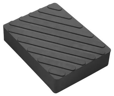 Immagine prodotto di Tampone in gomma rettangolare , tappettino in gomma per cric sollevatore, cuscinetto cric auto, tamponi universali in gomma piena per ponti sollevatori 118 × 160 × 35 mm