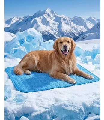Produktbild von Dog Cooling Mat for Dogs Cats Pet, 100x70cm Kühlmatte Hund Selbstkühlend