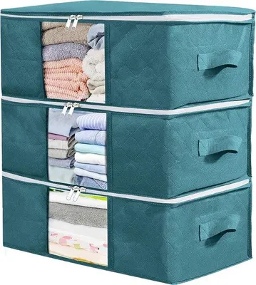 Produktbild von Famanu Kleiderhülle Organizer Aufbewahrungstasche - Blau