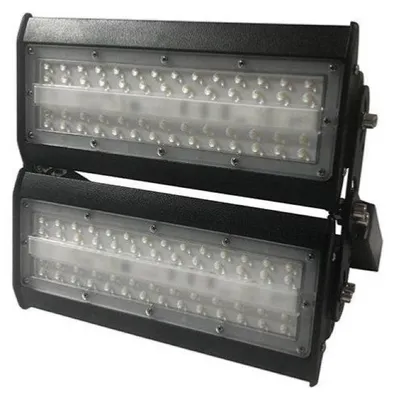 Image de Projecteur LED industriel 100W, indice de protection IP65, couleur noire, lumière blanche froide (6000K - 8000K)