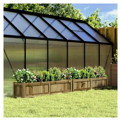 Produktbild von Pflanzkübel 2 Stück Kiefernholz imprägniert, Blumentopf großes Pflanzbeet für Balkon, Terrasse, Garten, Innen- und Außenbereich
