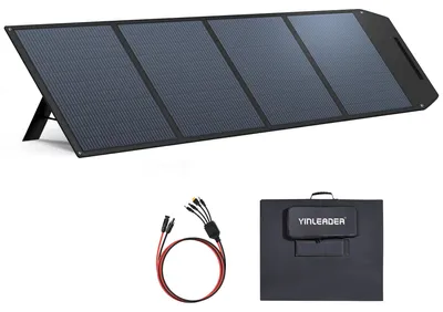 Obrázok produktu pre Skladacie solárne panely - 300 W - monokryštalické - vhodné na outdoorové aktivity a kempovanie
