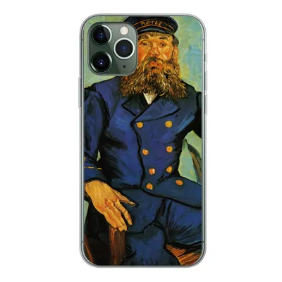 Produktbild von MuchoWow® Handyhülle Schutzhülle Hülle für iPhone 11 Pro Porträt von Joseph Roulin - Vincent van Gogh Silikon Softcase Handy Hülle - Handy