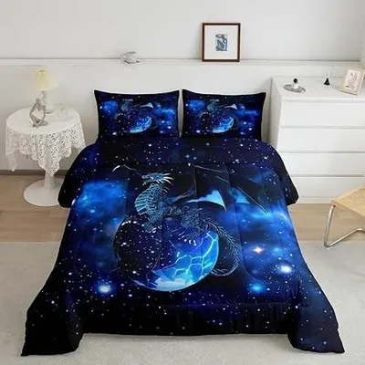 Image de Couvre-lit Galaxy Draken pour enfants, motif ciel étoilé