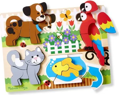 Obrázek produktu pro Dřevěné puzzle s velkými dílky Moji přátelé