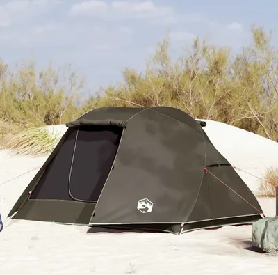 Produktbild von Angelzelt 3 Personen Braun Wasserdicht, Campingzelte DesignMöbel