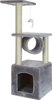 Produktbild von MEDAS PRO - Katzenbaum Mit Höhle - Groß Kuschelig Kratzbaum - Schwarz und Weiss Katzenbaum - Aktivitätskratzbäume Turm - Stabil Möbel für Katzen - Katzenhöhle - Katzenzubehör - Gross Katzenturm