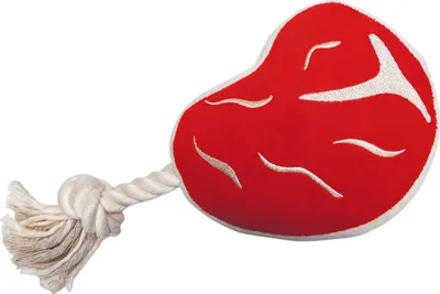 Produktbild von Beeztees Hundespielzeug BBQ Steak aus Plüsch rot