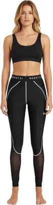 Imagen del producto de Leggings deportivos para mujer Morotai Performance, diseño de malla doble, color , talla XL