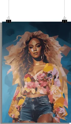 Zdjęcie produktu dla Plakat muzyczny - Plakat Beyoncé - Plakat ikona muzyki - Plakat abstrakcyjny - 61x91cm - Idealny do oprawienia w ramkę