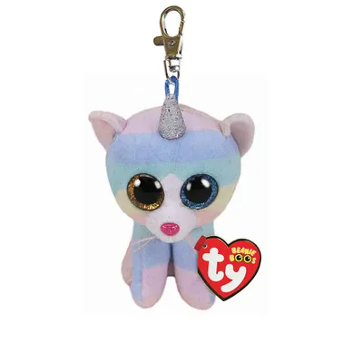 Image de TY Beanie Boo's Clip, "Heather", chat, licorne, env. 10 cm.