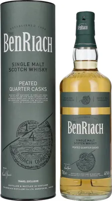 Produktbild von The BenRiach PEATED QUARTER CASKS Single Malt Scotch Whisky 46% Vol. 0,7l in Geschenkbox