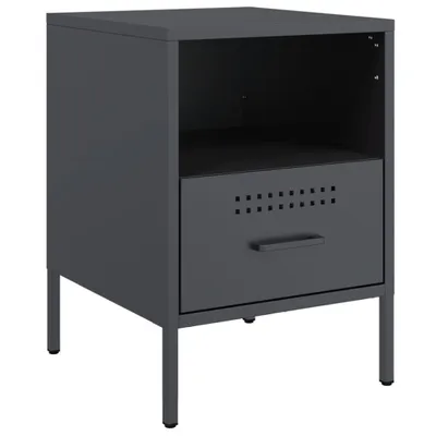 Immagine prodotto di Comodino Antracite 36x39x50,5 cm in Acciaio