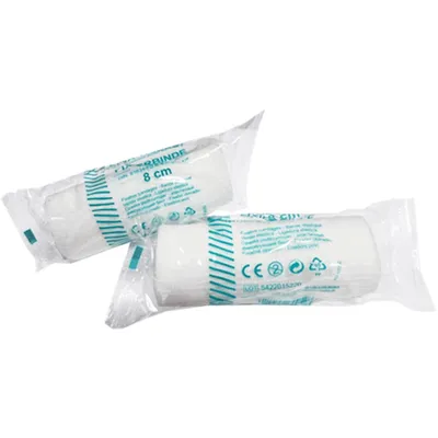 Produktbild von Leina-Mullbinde elastisch 8 cm 1 St