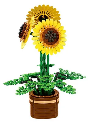 Produktbild von WOMA Sonnenblumen Klemmbausteine Dekoset W11350