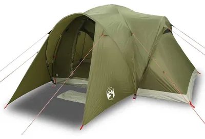 Image de vidaXL Tente familiale dôme 6 personnes vert olive étanche à l'eau