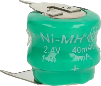 Produktbild von vhbw NiMH Ersatz Knopfzellen-Akku (40 mAh, 2,4 V, NiMH)