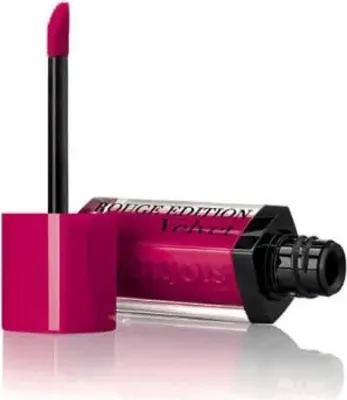 Produktbild von Bourjois Rouge Edition Velvet 05 Olé Flamingo! langanhaltender Lippenstift für einen matten Effekt 7,7 ml