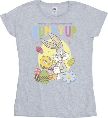 Produktbild von Looney Tunes - "Bunny Up" T-Shirt für Damen BI28842 (M) (Grau)
