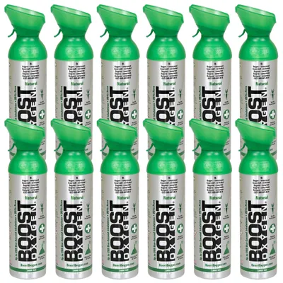 Produktbild von Boost Oxygen Sauerstoffdose zum Inhalieren Natural, groß, 12x9L