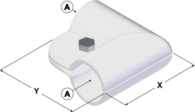 Produktbild von Winkelschelle 90°, 3/4" (26,9 mm)