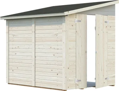 Produktbild von Palmako Gerätehaus Mia 3,6 m² - 16 mm Transparent tauchimprägniert