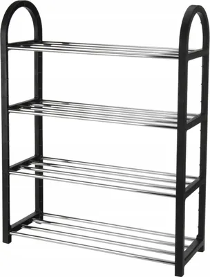 Produktbild von Koopman Schuhregal 65x50x19 cm, Metall, schmal, 4-etagig