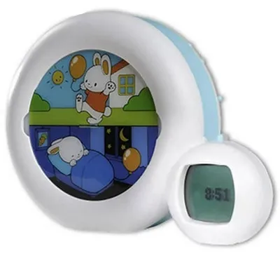 Produktbild von Claessens' Kids Kid'Sleep Moon Schlaftrainer & Nachtlicht für Kinder | White / Blue