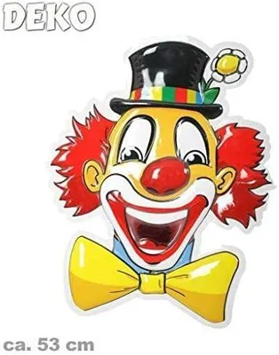 Produktbild von Wandbild Clown, Höhe ca. 53 cm, Wand-Deko, Dekoration