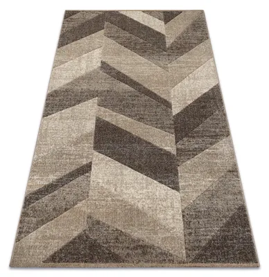 Produktbild von Teppich FEEL 5673/15055 FISCHGRÄTENMUSTER beige / braun / creme beige 80x150 cm