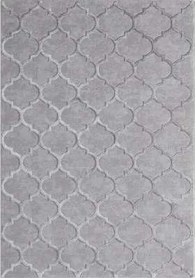 Produktbild von Teppich Wohnzimmer Stil Ornamente Glänzend Beige Grau
