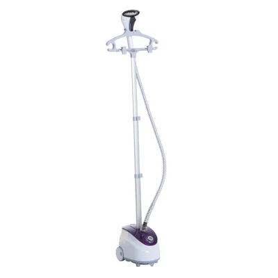 Image de HOMCOM Défroisseur vapeur vertical défroisseur à vêtements 1,8 L 1800 W débit vapeur 30g/min tige telescopique blanc violet