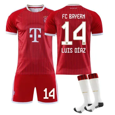 Produktbild von #14 LUIS DIAZ Bayern Munich home game, 26-27 football jersey for Kids and Adults SIZE:16