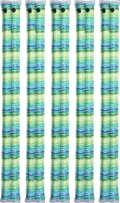 Obrázek produktu pro SucceBuy zátěžový vak do bazénu, sada 6 kusů, 240x30 cm, 0,4 mm silné PVC vaky na vodu s reflexními proužky a nepropustným šroubovacím uzávěrem, ideální pro zajištění krytu bazénu v zimě, modrá barva