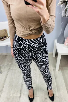 Produktbild von Damen Aladin-Hose Haremshose; Zebra S/M