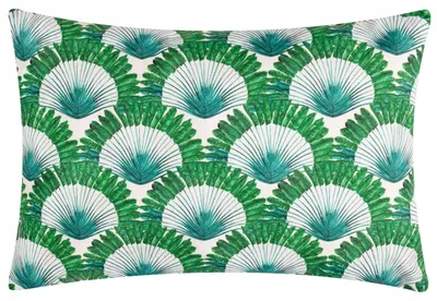 Outdoor-Kissen 40x60 cm, grün, bedruckt, Polyester, gefüllt