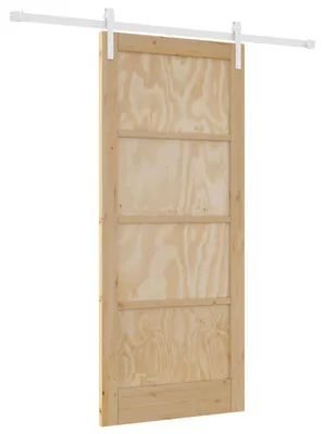 Obrázek produktu pro vidaXL Posuvné dveře v přírodním a bílém provedení, 86 x 198,5 cm