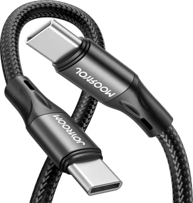Produktbild von Joyroom USB Type-C zu USB Type-C PD-Kabel – 2 Meter, 60W Schnelllade- und Datenkabel, Schwarz
