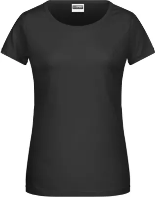 Produktbild von Ladies' Basic-T Damen T-Shirt in klassischer Form black, Gr. L