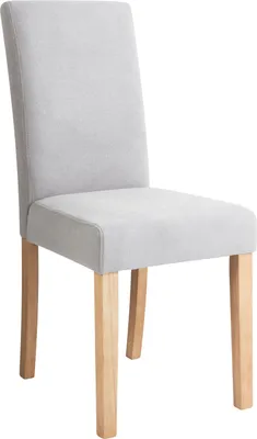 Produktbild von BELIANI Esszimmerstuhl 2er Set Grau Polsterbezug Holzbeine Modern