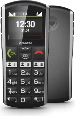 Produktbild von Emporia emporiaSIMPLICIRY.4G, Balken, Single SIM, 5,08 cm (2"), Bluetooth, 1200 mAh, Schwarz