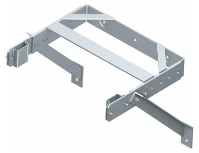 Produktbild von ZARGES Wandhalter U-Bügel verstellbar 400 - 600 mm, Edelstahl