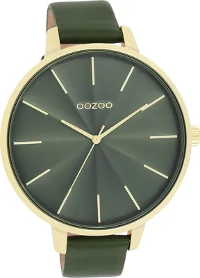 Obrázok produktu pre Oozoo kožené dámske hodinky analógové quartzové hodinky s náramkom zelené Hodinky D2UOC11257