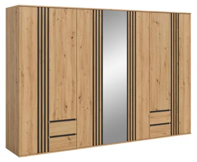 Productafbeelding van Kledingkast Tofta 2 | 3-delig | Artisan eikenhout
