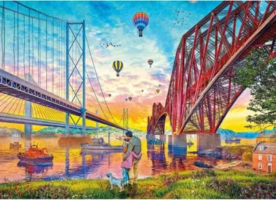 Produktbild von Gibsons Three Bridges Crossing, 1000 Stück(e)